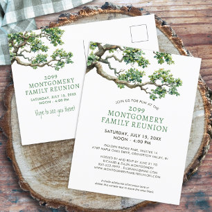 Carte Postale Branche de l'arbre familial de la réunion familial