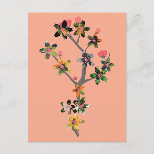 Carte Postale Branches d'insectes (Devant)