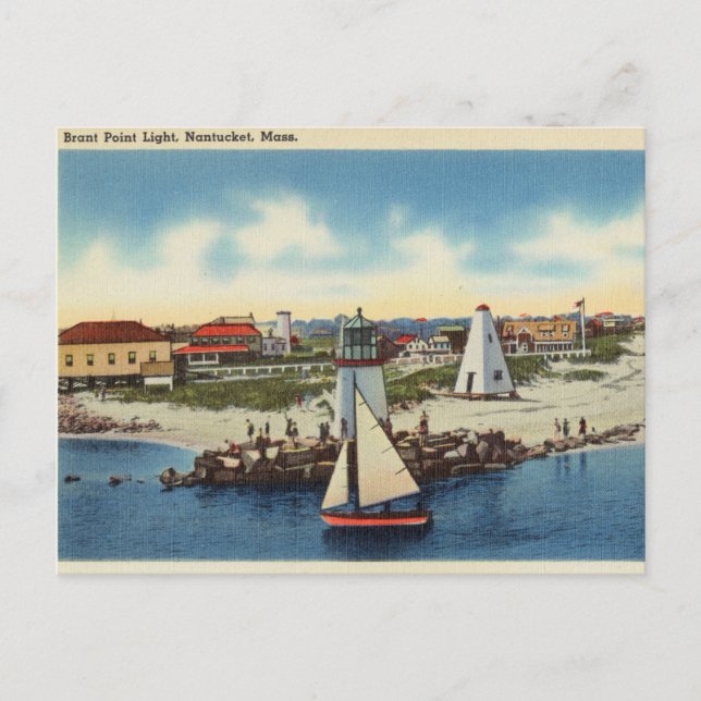 Carte Postale Brant Point Light, Nantucket, Massachusetts (Devant)