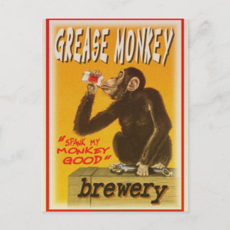 Carte Postale brasserie grease monkey