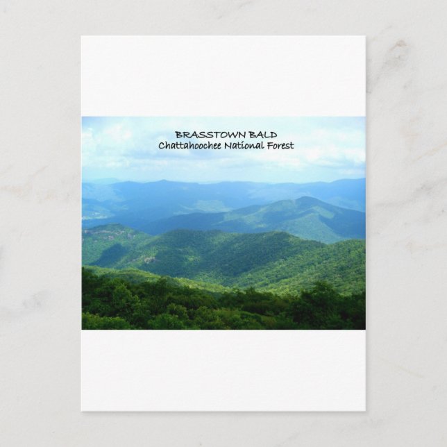 Carte Postale Brasstown Bald - Forêt nationale de Chattahoochee (Devant)