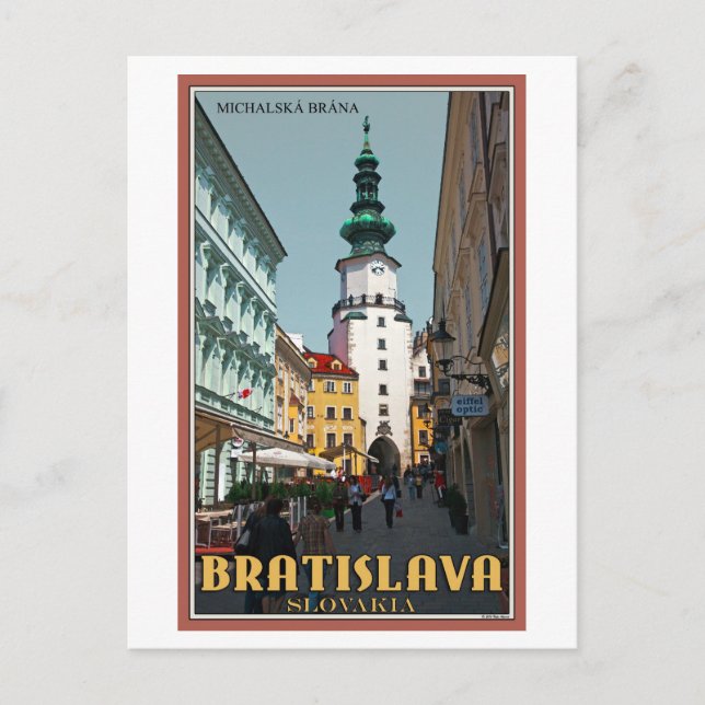 Carte Postale Bratislava - La tour de Michael (Devant)