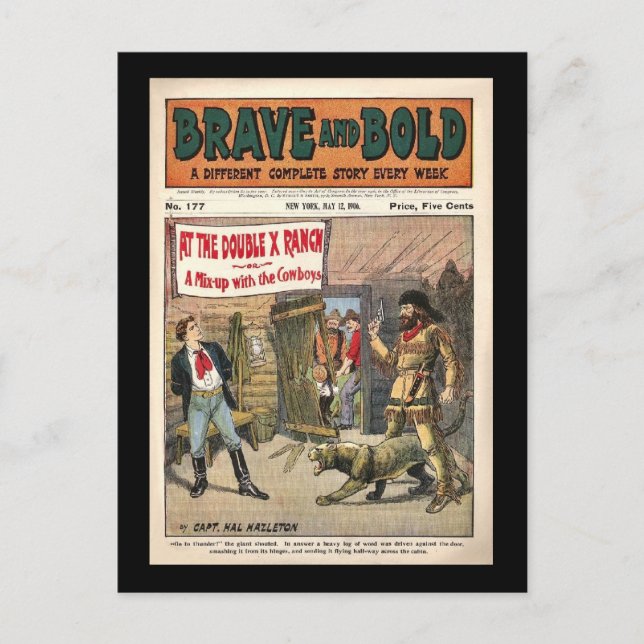 Carte Postale Brave and Bold Serial Western Comic Book - 1906 (Devant)