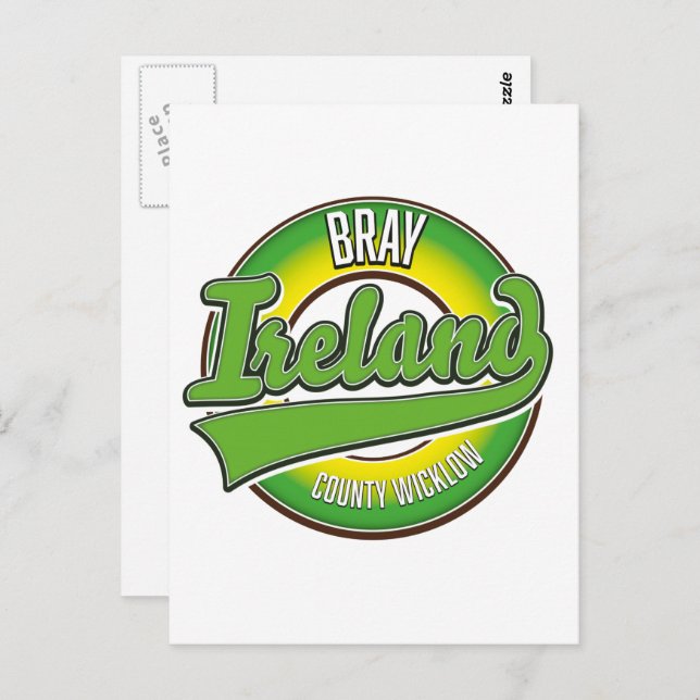 Carte Postale Bray Comté de Wicklow Irlande. (Devant / Derrière)