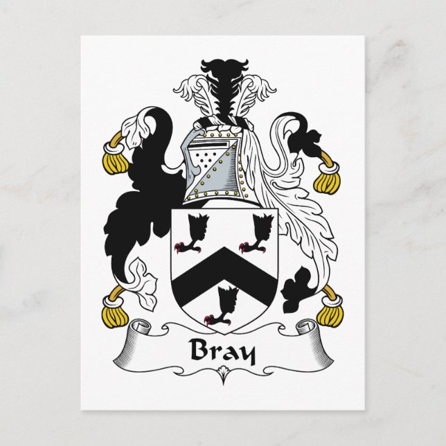 Carte Postale Bray Family Crest (Devant)
