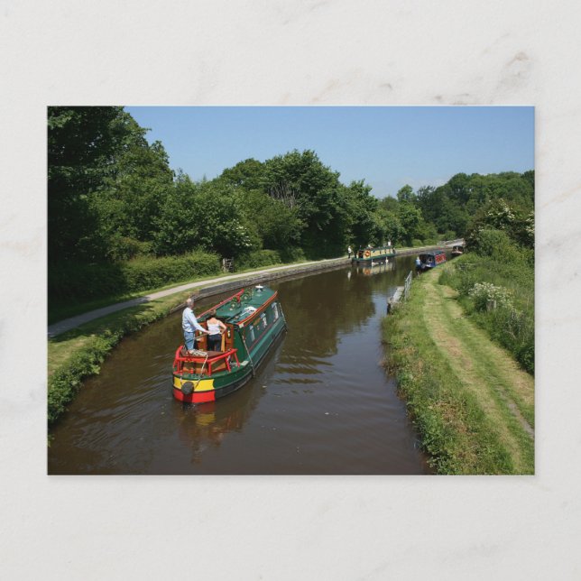 Carte Postale Brecon et canal Abergavenney, Pays de Galles (Devant)