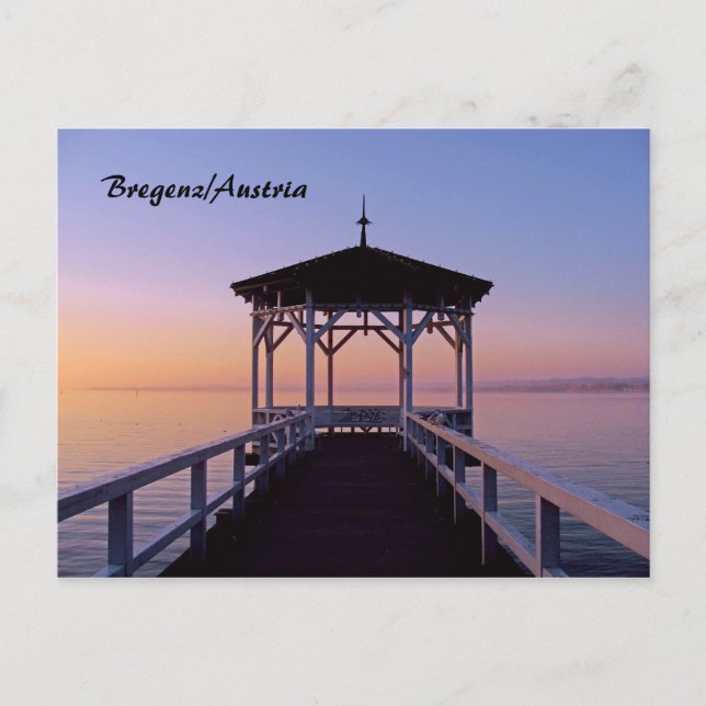 Carte Postale Bregenz au lac de Constance en Autriche (Devant)
