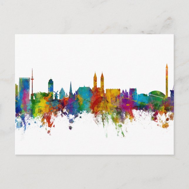 Carte Postale Bremen Allemagne Skyline (Devant)