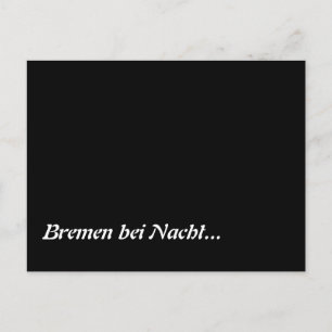 Carte Postale Bremen bei Nacht