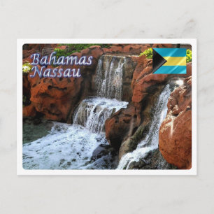 Carte Postale Brésil - Bahamas - Nassau, Cascades du jardin -