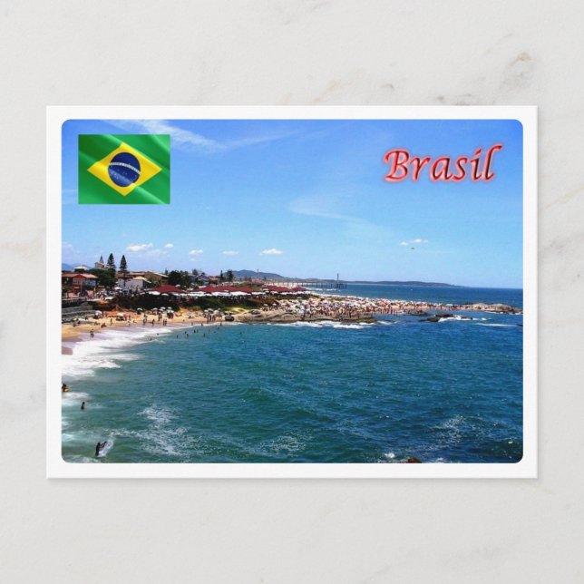 Carte Postale Brésil - Plage Rio Das Otras - (Devant)