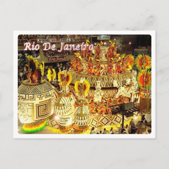 Carte Postale Brésil - Rio De Janeiro - Carnaval - (Devant)