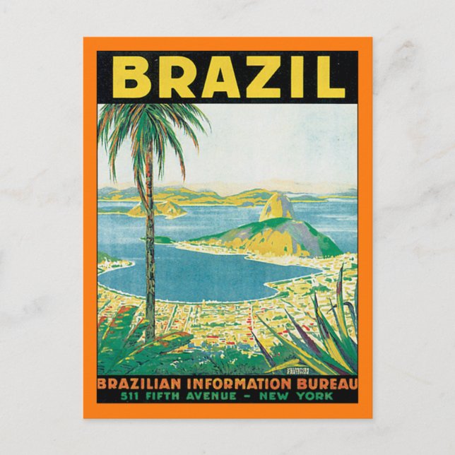 Carte Postale Brésil vintage (Devant)