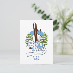 Carte Postale Brian Head Utah pour le logo de ski