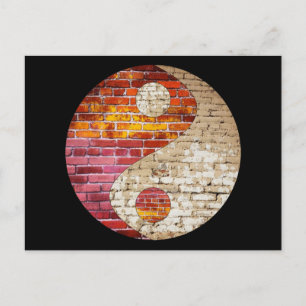 Carte postale Brick Yin Yang