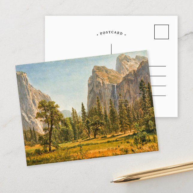 Carte Postale Bridal Veil Falls, Californie | Albert Bierstadt (Créateur téléchargé)