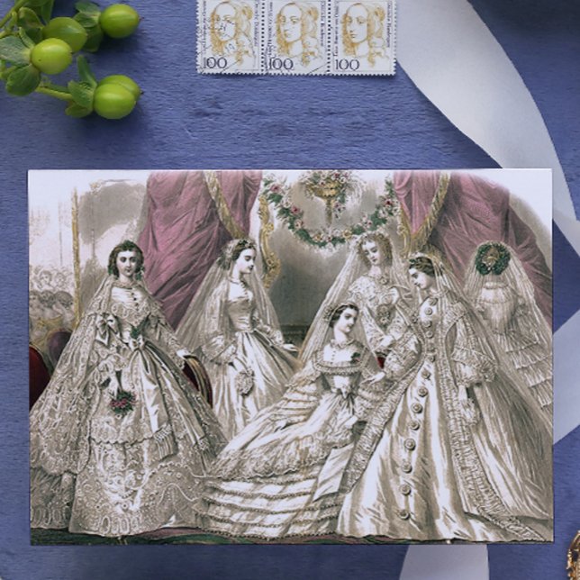 Carte Postale Brides victoriennes (Créateur téléchargé)