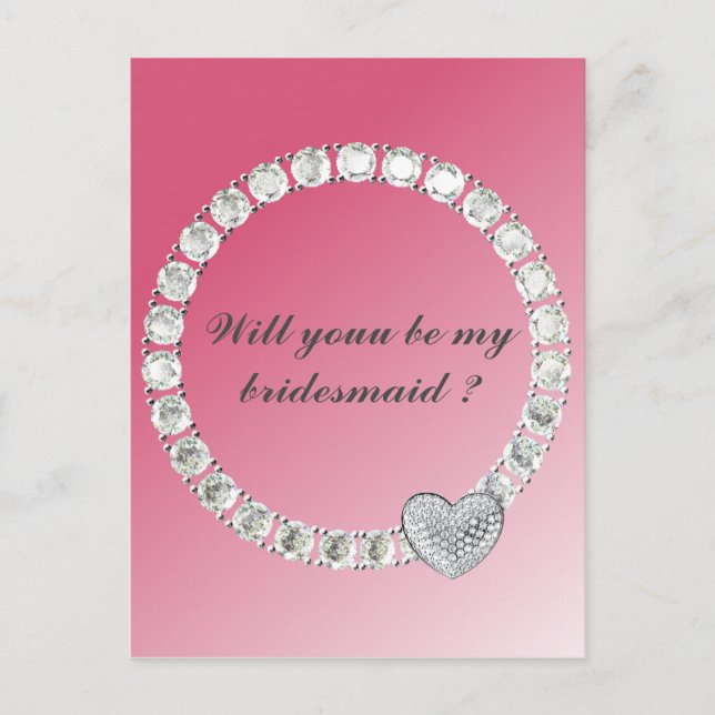 Carte Postale Bridesmaid (Devant)