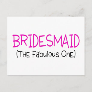 Carte Postale Bridesmaid Le Fabrique One