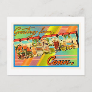 Carte Postale Bridgeport Connecticut CT Vintage voyage Souvenir