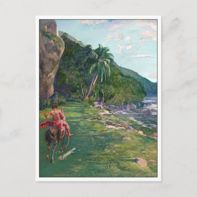 Carte Postale Bridle Path Tahiti par La Farge (Devant)