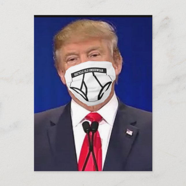 Carte Postale Briefing Presse Donald Trump (Devant)
