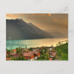 Carte Postale Brienz Suisse & Lac Brienzersee & Alpes suisses