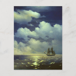 Carte Postale Brig Mercury après la victoire sur les navires tur