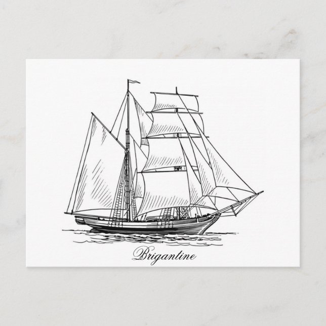 Carte Postale Brigantine (Devant)