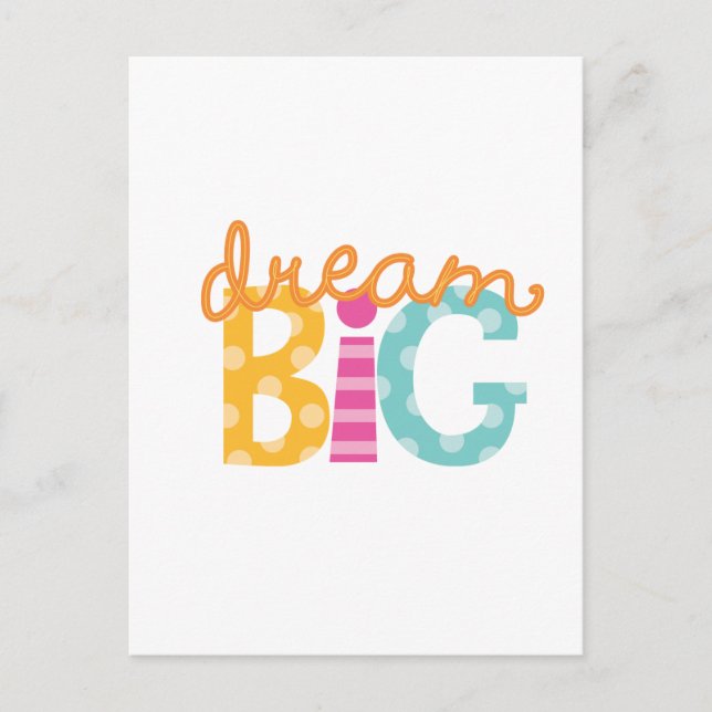 Carte Postale Bright Dream Big Logo (Devant)