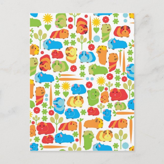 Carte Postale Bright Guinea Pig Patch (Devant)
