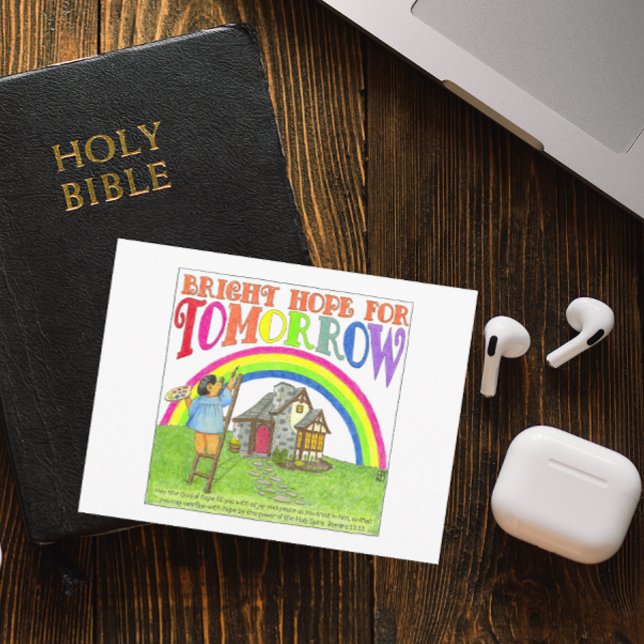 Carte Postale Bright Hope for Tomorrow Inspational Postcard (Créateur téléchargé)