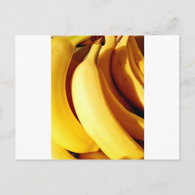 Carte Postale Bright jaune bouquet de bananes mûres (Devant)