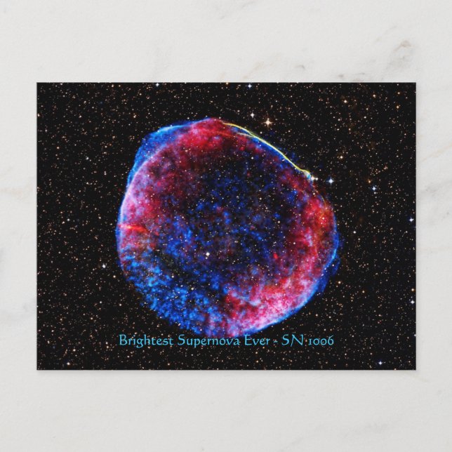 Carte Postale Brightest Supernova Ever space picture (Devant)