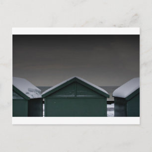 Carte Postale Brighton Beach cabanes neige