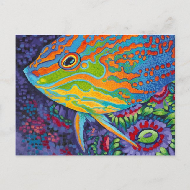 Carte Postale Brillant poisson tropical I (Devant)