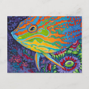 Carte Postale Brillant poisson tropical I