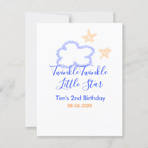 Carte Postale Brille brille petite étoile anniversaire violet or