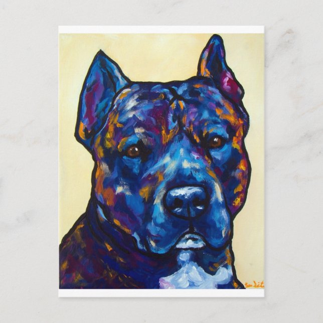 Carte Postale Brindle Pit Bull Cody (Devant)