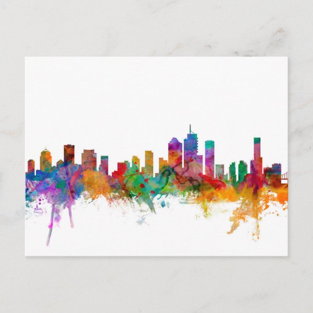 Carte Postale Brisbane Australie Skyline (Devant)