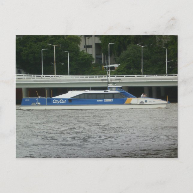 Carte Postale Brisbane City Cat (Devant)