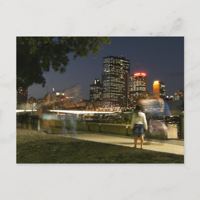 Carte Postale Brisbane de South Bank, Australie. (Devant)