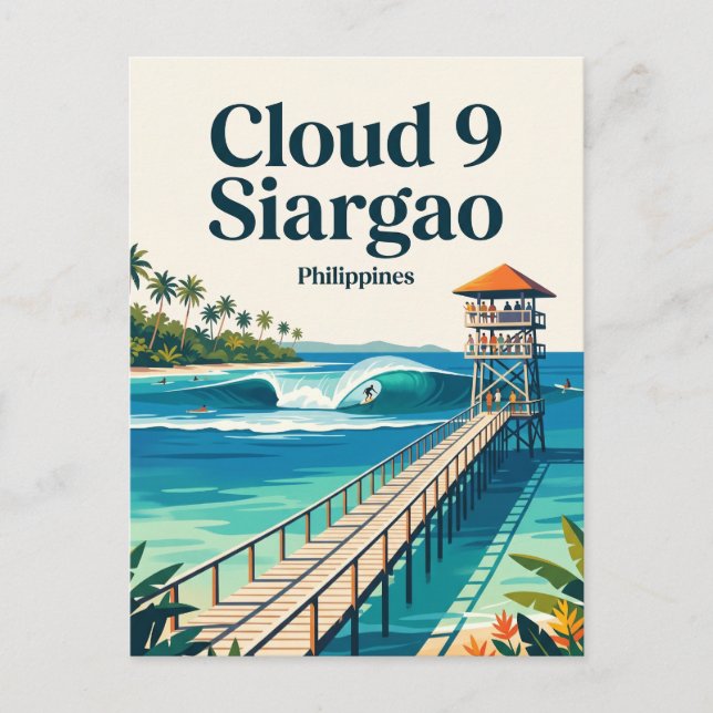 Carte Postale Brise de Cloud 9 Philippines (Devant)