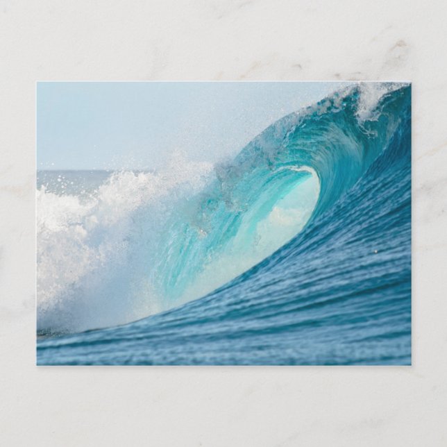 Carte postale brisée de la vague de canon de surf (Devant)