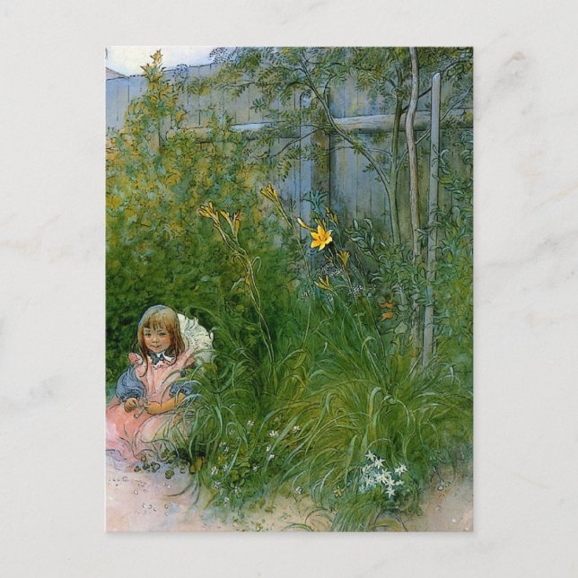 Carte Postale Brita in the Flower Bed c1897 (Devant)