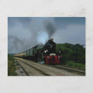 Carte Postale Britannique "Flying Scotsman" en tournée près de P