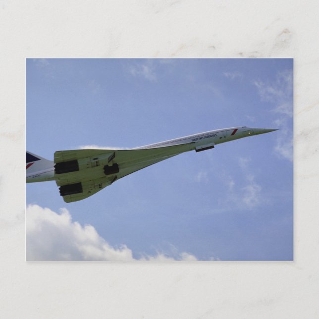 Carte Postale British Airways Concorde, au départ de Heathrow A (Devant)