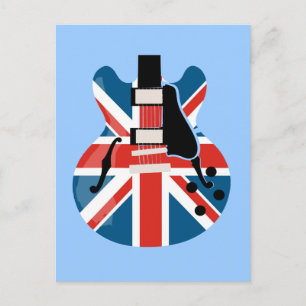 Carte Postale Britpop Guitare