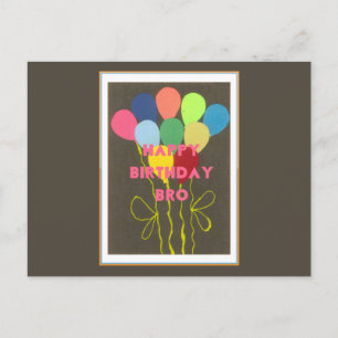 Carte Postale Bro Art d'anniversaire heureux