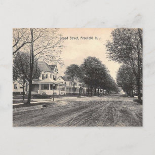 Carte Postale Broad St, Freehold, New Jersey 1910
